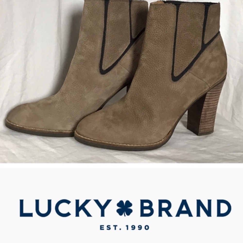 Lucky Brand Leather Maldives Ankle Booties